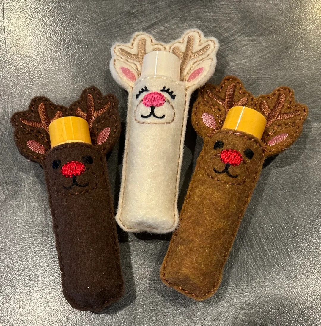 Reindeer Chapstick Holders Perfect as a Teacher Gift or Stocking Stuffer Choose Boy or Girl - Ets... | Etsy (US)