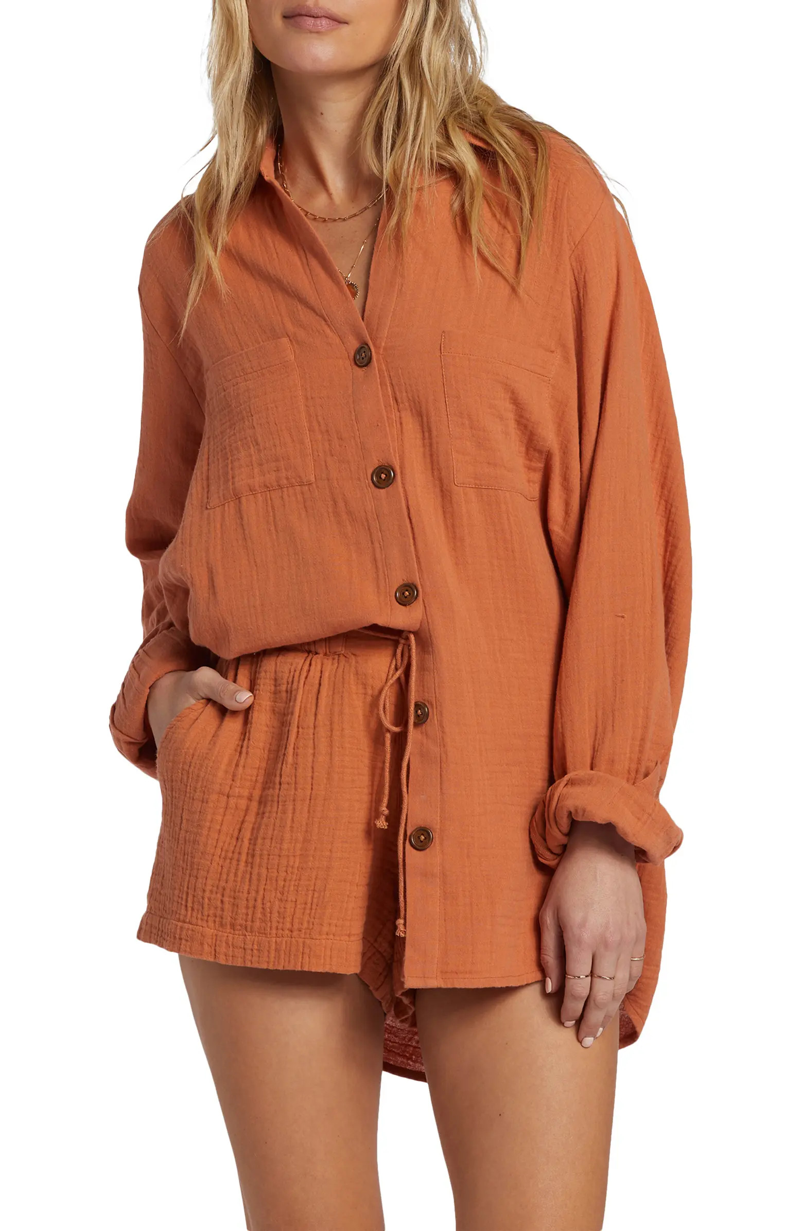Swell Gauze Button-Up Shirt | Nordstrom