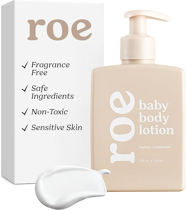 Roe Wellness- Baby Lotion Moisturizer Fragrance-Free | Great For Sensitive Skin Lightweight Moist... | Amazon (US)
