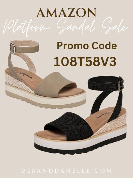 These platform wedge sandals for Summer are only $34 on Amazon with the promo code 108T58V3. They are true to size and come in four different color/texture options. 

#LTKShoeCrush #LTKSeasonal #LTKSaleAlert