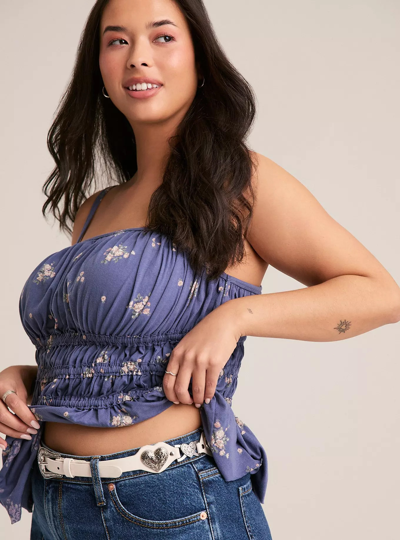 Heart Western Denim Belt | Torrid (US & Canada)