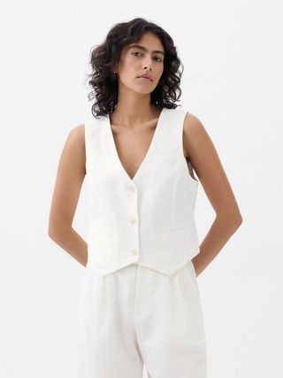 Linen-Cotton Vest | Gap (CA)