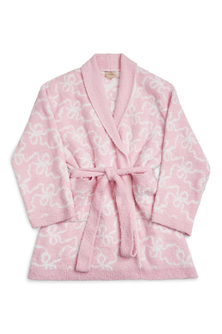 Indie Teddy Bow Print Bath Robe | LoveShackFancy