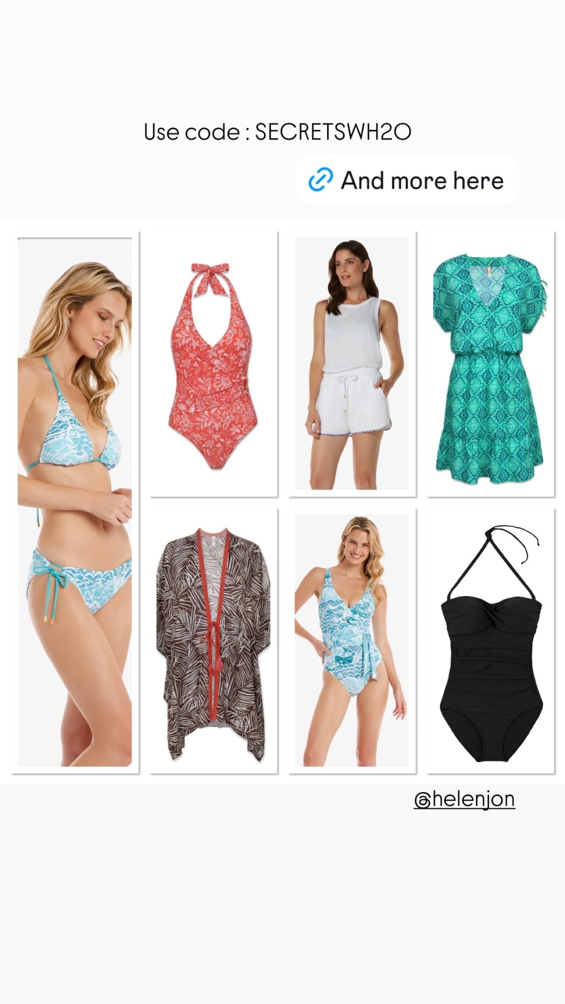 @helenjon  Use code : SECRETSWH20 for extra 20% off sale items #helenjon

#LTKTravel #LTKSaleAlert #LTKSwim