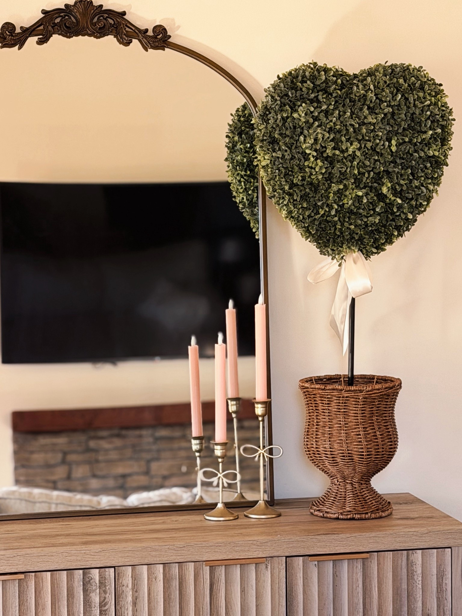 Obsessed is an understatement 😍🕯️ These heart + bow candlestick holders from Walmart are giving the sweetest Valentine vibes—cute, classy, and the easiest way to make your table (or mantel!) feel instantly festive. Pair them with pink tapers and you’re DONE. 💘🎀

✨ Run, don’t walk—these are the kind of finds that sell out fast.

#WalmartFinds #WalmartHome #ValentinesDecor #ValentinesHome #HeartDecor #BowDecor #HomeDecorFinds #BudgetDecor #AffordableHomeDecor #Tablescape #MantelDecor #CozyHome #DecorInspo #SeasonalDecor #CandlestickHolders

#LTKHome