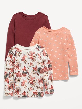 Unisex Long-Sleeve Thermal-Knit T-Shirt 3-Pack for Toddler | Old Navy (US)