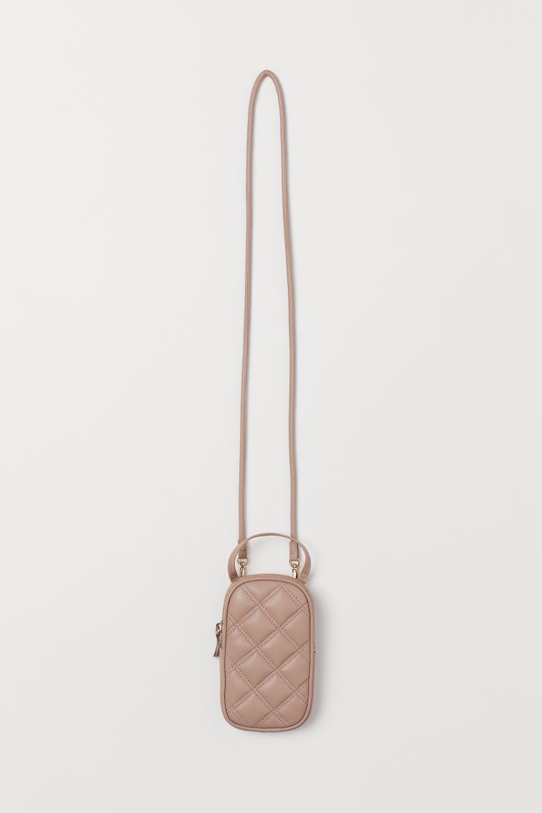 H & M - Quilted Smartphone Bag - Beige | H&M (US + CA)