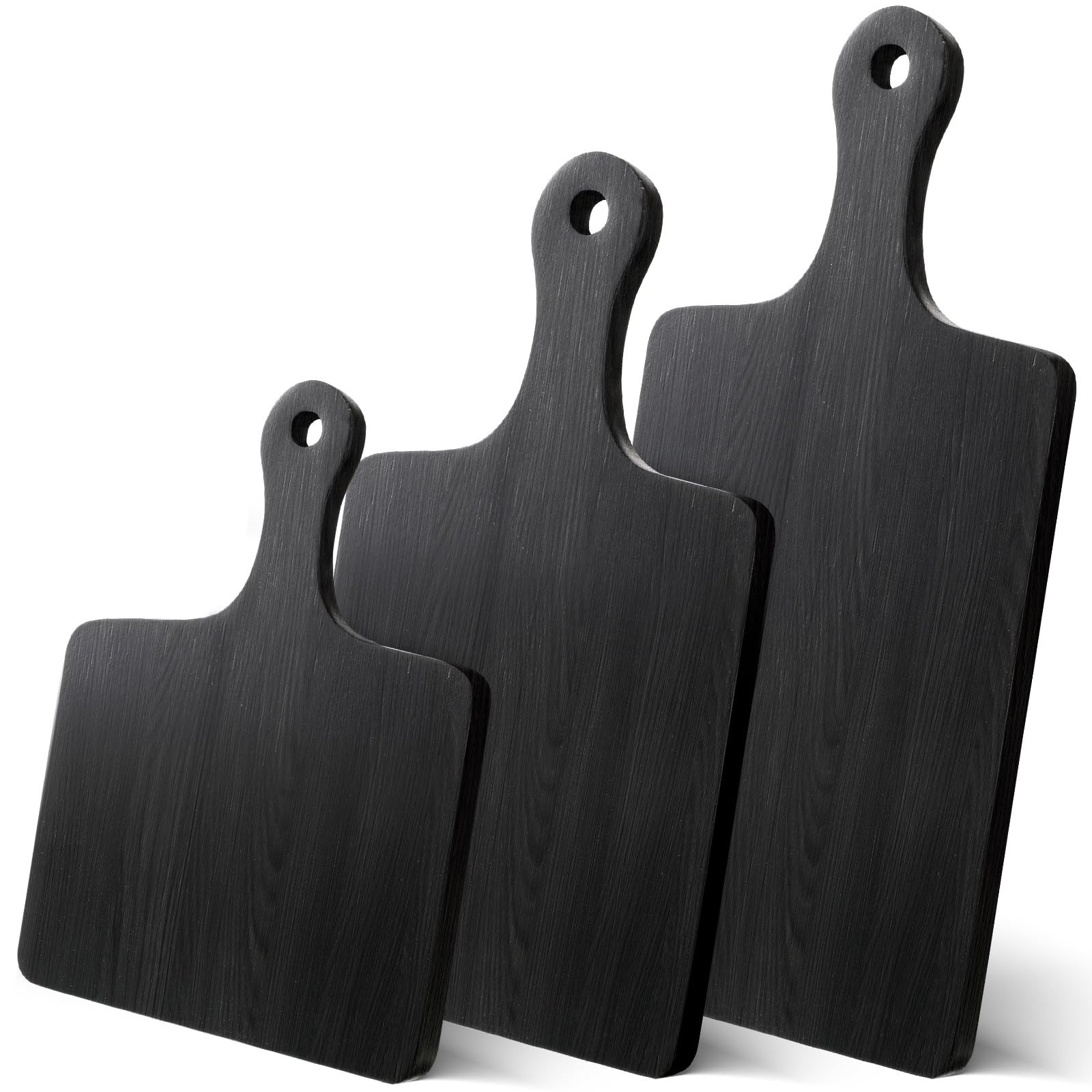 Geetery 3 Packs 6.7" Bamboo Cutting Board with Handle Charcuterie Board Wood Serving Board Cheese... | Amazon (US)