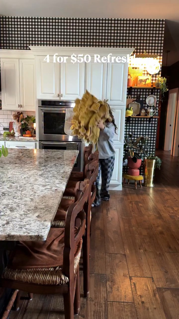 Spring Refresh for $50 that is worth every penny.. 
I found this four pack of cushions… took a chance and I love how they turned out! 
With a house full of kids replacing these kitchen cushions every few years is a must and I’m thrilled with the vintage cottage farmhouse vibe of these pillows. 

Also the look is Anthro but the price is budget friendly! 
Yes please!! 

C o m m e n t for detailssss :) 

#cottagecorestyle #bohofarmhouse #amazonhomefinds

#LTKHome #LTKSaleAlert #LTKSpringSale