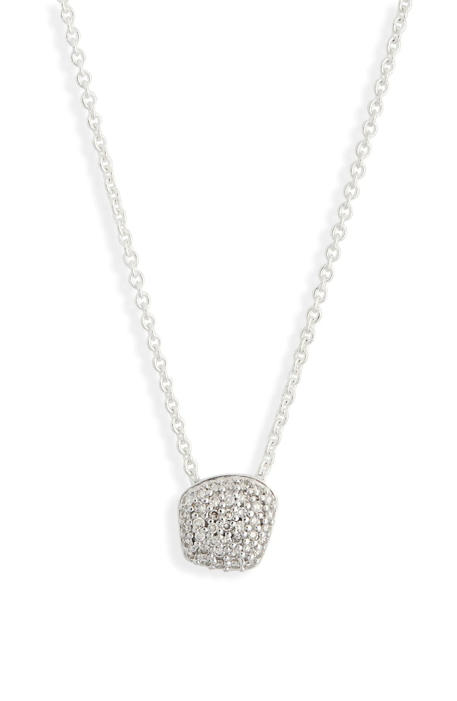 Monica Vinader Nura Mini Nugget Pavé Diamond Pendant Necklace | Nordstromrack | Nordstrom Rack