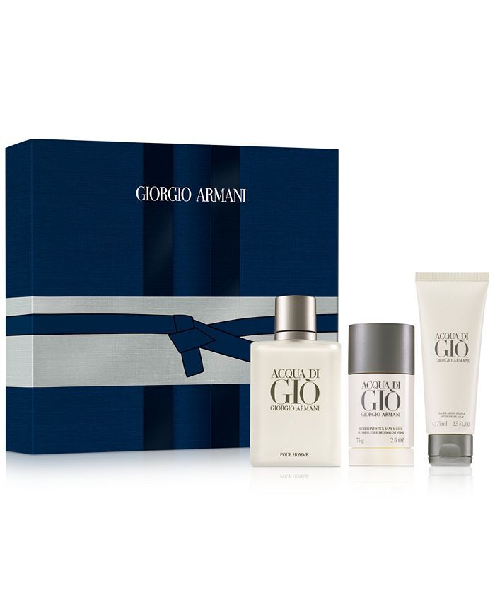 Giorgio Armani Men's 3-Pc. Acqua di Giò Eau de Toilette Gift Set & Reviews - Cologne - Beauty - ... | Macys (US)