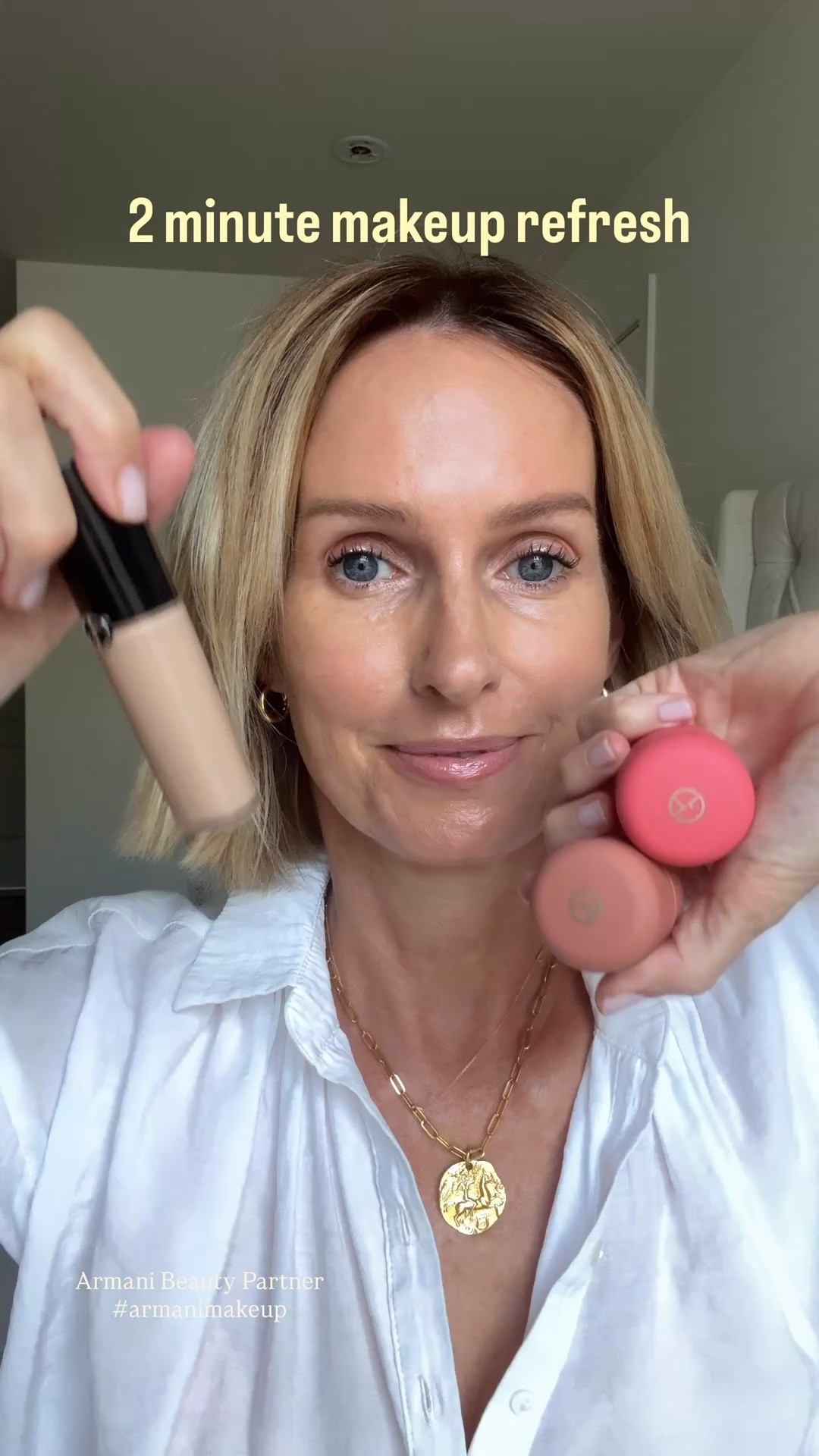 My current everyday glow duo.

If you like makeup that enhances your skin instead of covering it up, these two are worth trying.

The Armani Beauty Luminous Silk Concealer is lightweight, hydrating, and gives beautiful brightening without feeling heavy or cakey. Paired with the new Dolci Blush, it gives the prettiest healthy flush with an easy cream-to-powder finish that blends effortlessly.

I’ve been wearing this combination constantly because it looks polished while still feeling natural.

Everything is linked from Sephora.

@armanibeauty @sephora

#armanibeautypartner #armanimakeup

#LTKBeauty #LTKOver40
