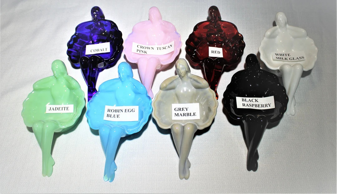 Lady Soap Dish Choice of Colors 8 3/4 Long 4 5/8 Wide, FREE SHIPPING Mosser Glass Jadeite, Pink, ... | Etsy (US)