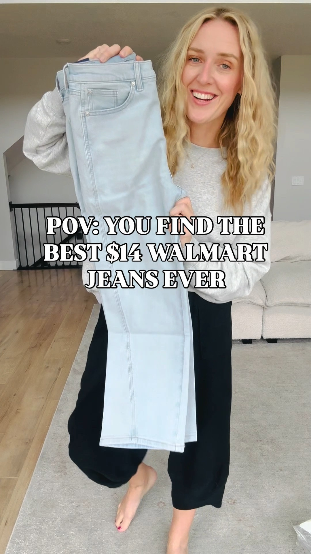 The viral $14 Walmart jeans are officially on rollback and they are SO flattering. They’re a barrel-cut denim with great stretch, run true to size, and I’m wearing my usual size 6. These look like designer denim but at a budget-friendly price point.

I paired them with my best-selling fuzzy short-sleeve sweater (wearing a medium) and my everyday sneakers that just dropped to only $20 on clearance. Linking everything plus sizing details and outfit ideas for easy fall styling.

#ltkfashion #ltkwalmartfinds #walmartfashion #ltkdenim #affordablefashion #falloutfitideas #momstyle #budgetfriendlystyle #walmartdenim #clearancefinds #falloutfits


#LTKHoliday #LTKSaleAlert #LTKFindsUnder50
