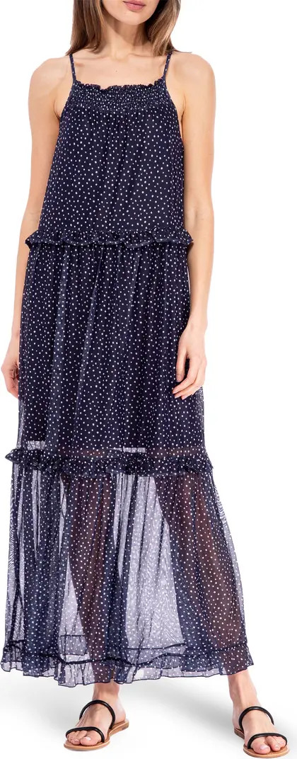 BOBEAU Halter Neck Sleeveless Tiered Ruffle Maxi Dress | Nordstromrack | Nordstrom Rack