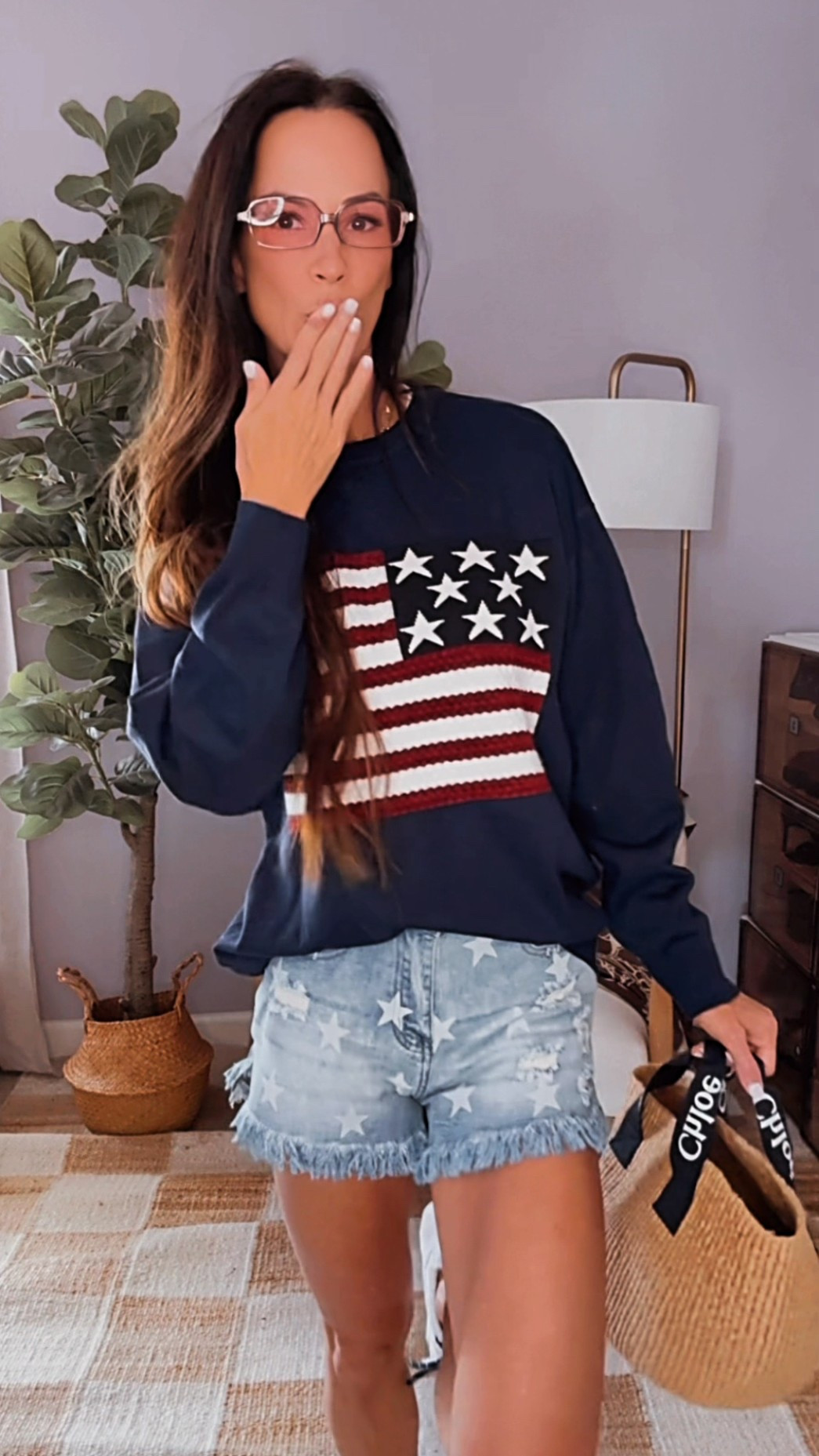 Red, white, and fashion ready! 🇺🇸

Serving up star-spangled style with this festive Fourth of July look—Amazon finds meet designer flair and it’s a match made in holiday heaven.

Sweater and shorts? Total Amazon score. Bag and accessories? A little luxe moment, of course. ✨

Wearing size small in all

#IndependenceDayStyle #AmazonFinds #FourthOfJulyFashion #StarsAndStripes #HolidayOOTD #NicoleColeeStyle #LTKHoliday #ShopMyLook #AmazonFashion #FestiveAndFabulous #nicolecolee #fashionblogger 

Nicole Colee, Amazon fashion, Independence Day, American flag sweater, star shorts, Miu Miu sneakers, sunglasses, Chloe 

#LTKSummerEdit #LTKSeasonal #LTKStyleTip