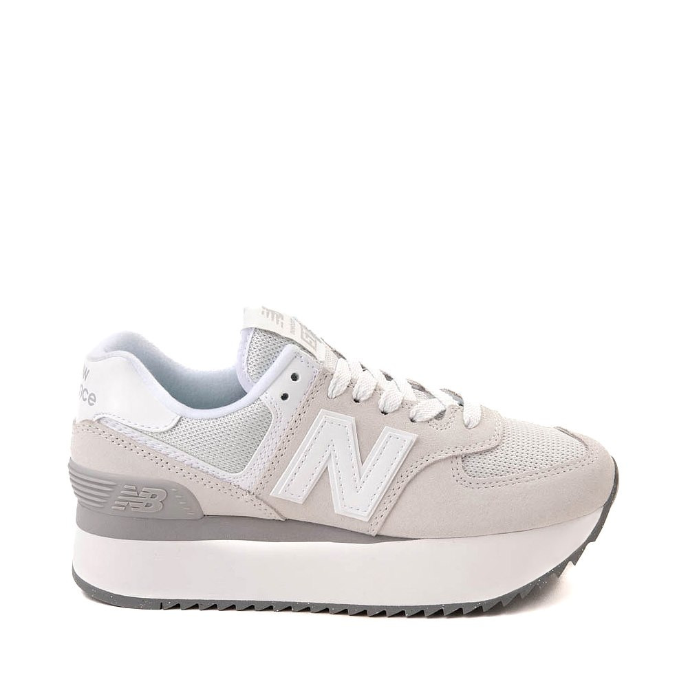 Womens New Balance 574+ Athletic Shoe - Reflection / Raincloud | Journeys