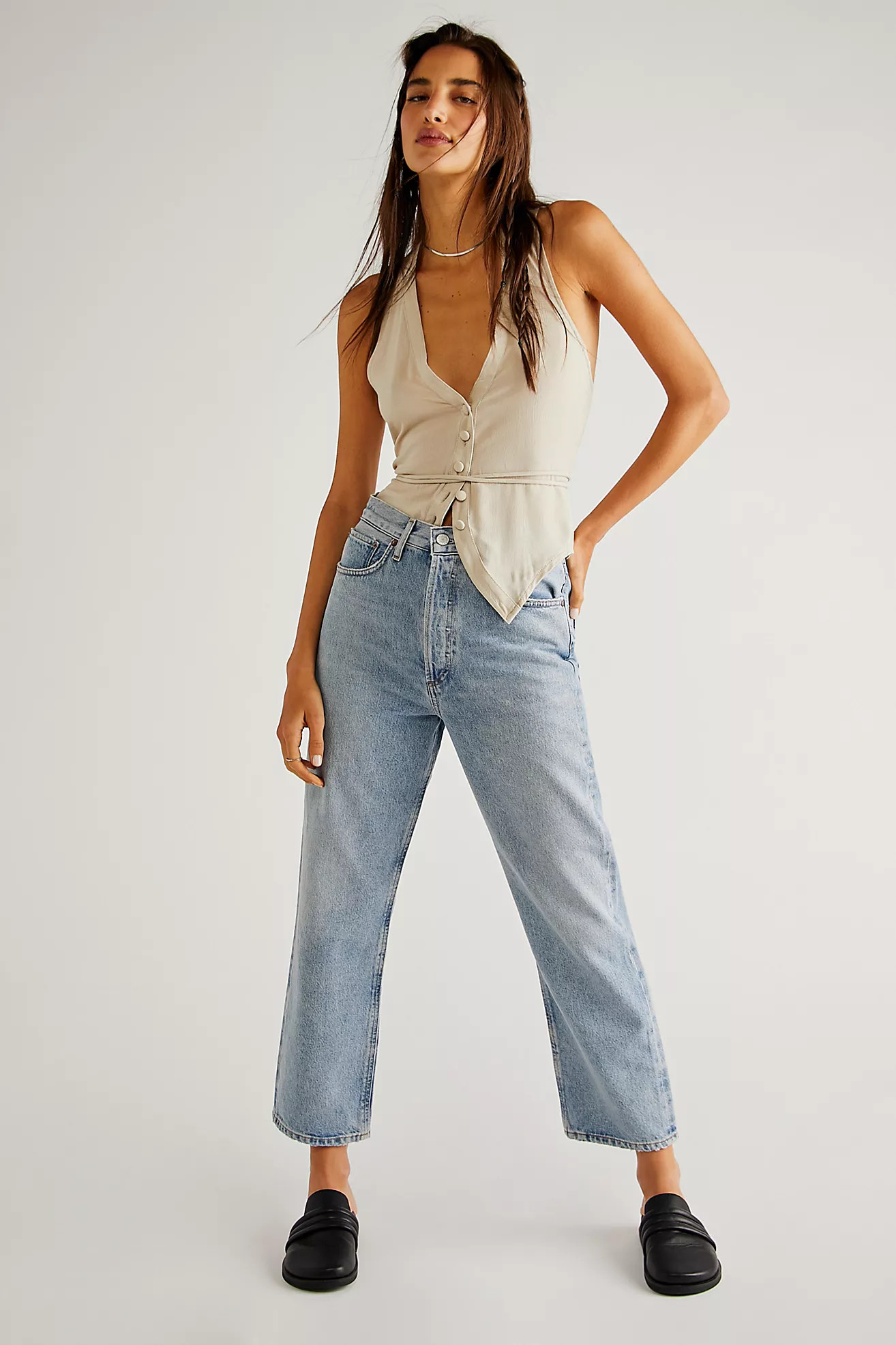 AGOLDE '90s Crop Jeans | Free People (Global - UK&FR Excluded)