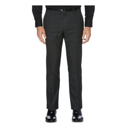 PERRY ELLIS Mens Black Plaid Pants 32 X 30 | Walmart (US)