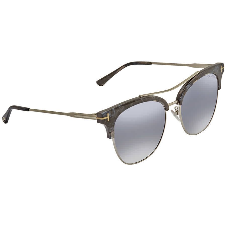 Tom Ford Silver Mirror Cat Eye Ladies Sunglasses FT0549-K 05C 56 | Walmart (US)