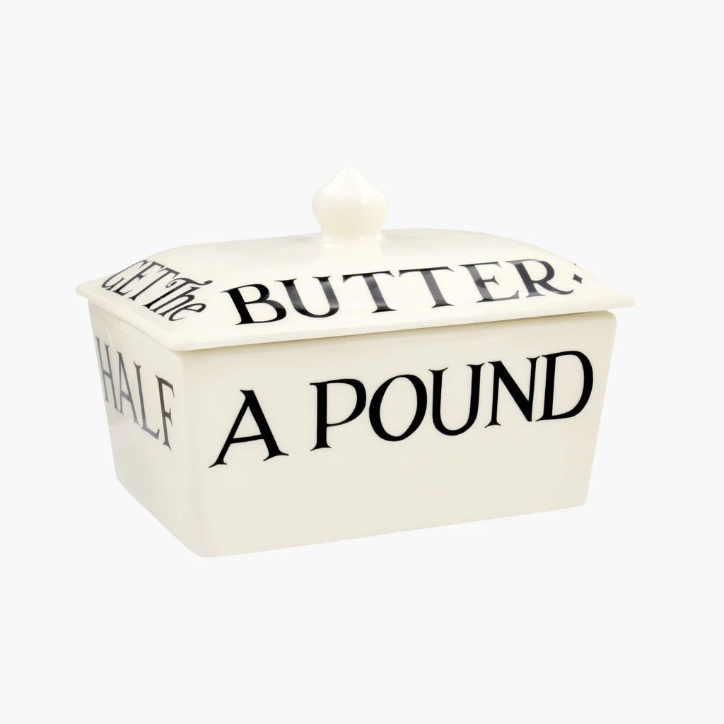 Black Toast Half a Pound Small Butter Dish | Emma Bridgewater (UK)