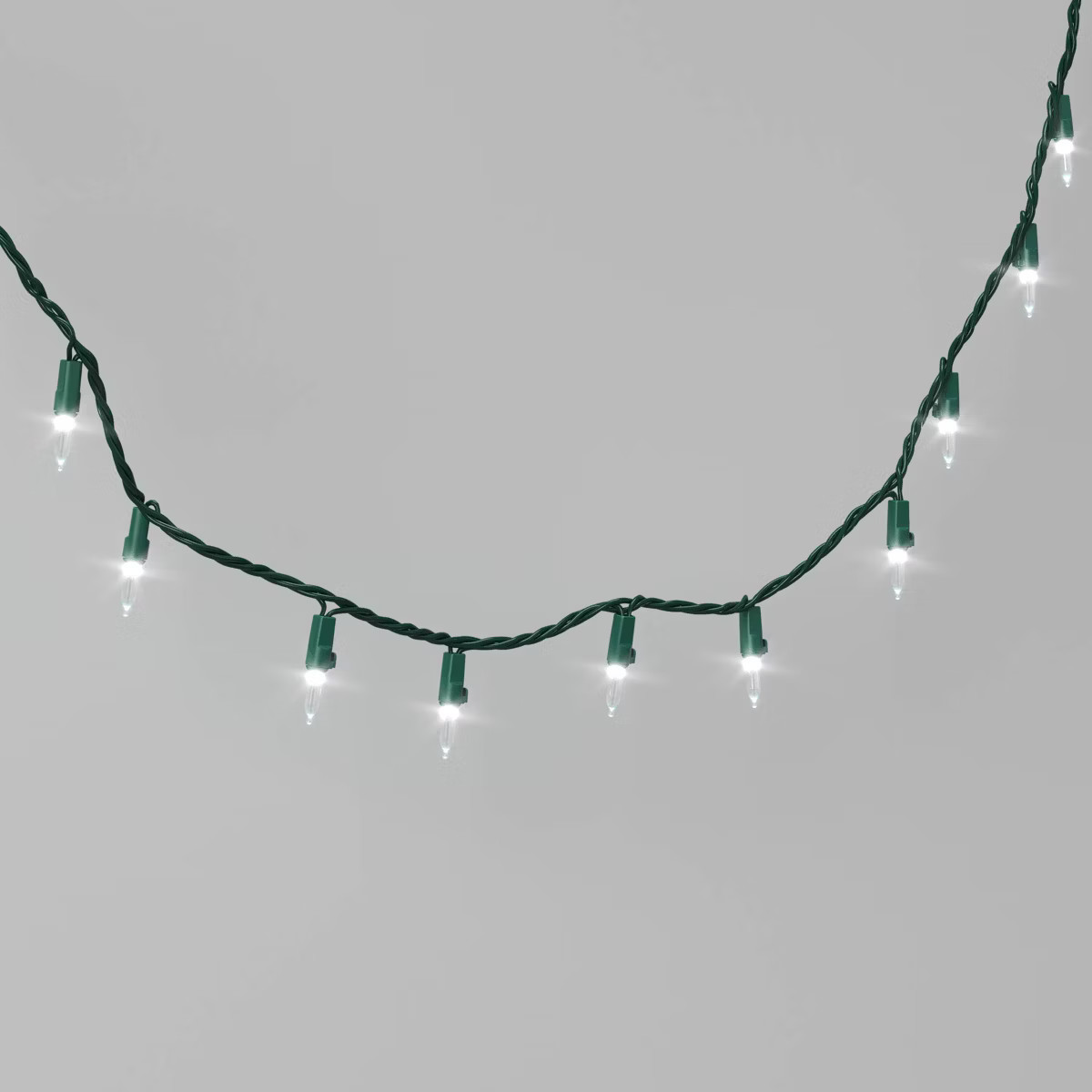 100ct LED Smooth Mini Christmas String Lights Warm White with Green Wire - Wondershop™: Indoor/... | Target