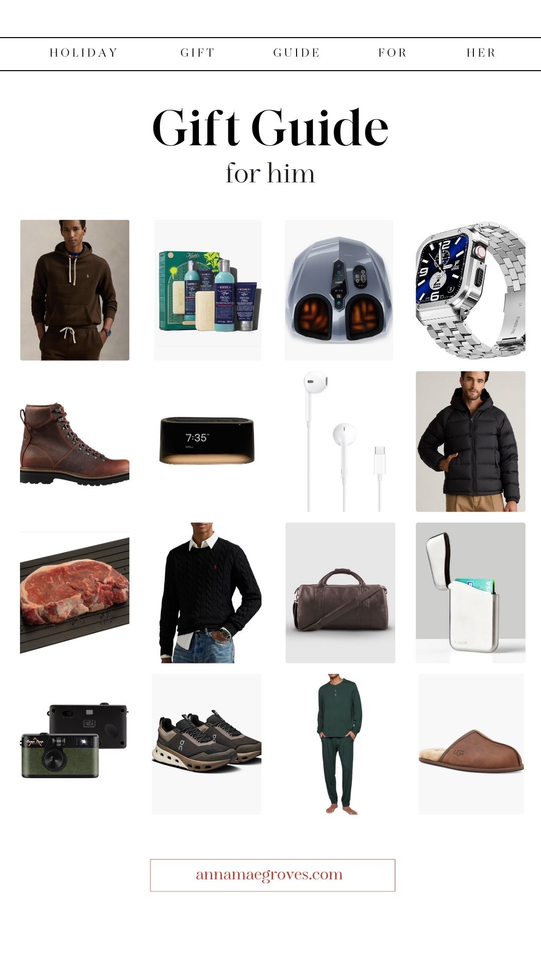 Gift guide for him! The gift guide for any man in your life! Whether he’s a chef, avid music lover, or a photographer there’s something in this guide for everyone! 

#LTKMens #LTKGiftGuide #LTKHoliday