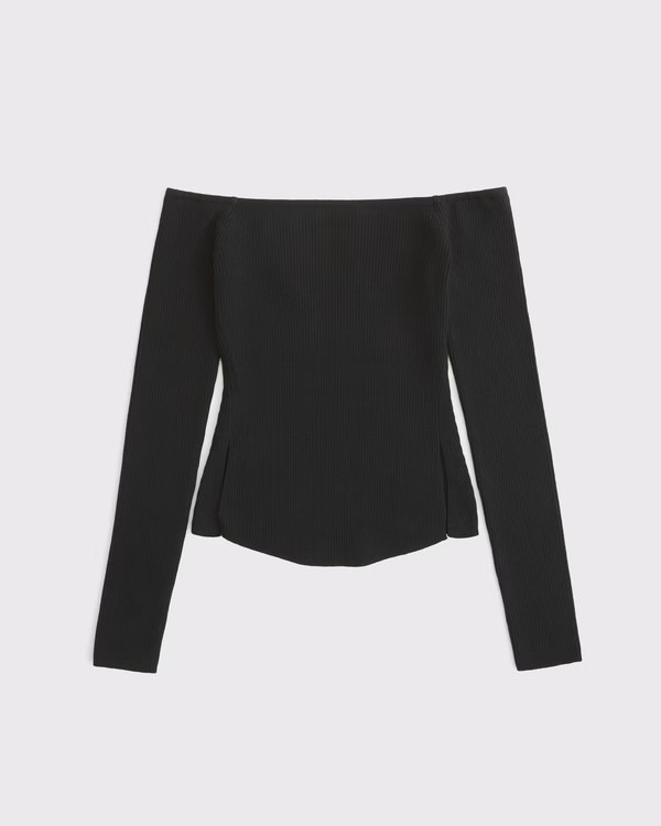 Women's Off-The-Shoulder Sweater | Women's Tops | Abercrombie.com | Abercrombie & Fitch (US)