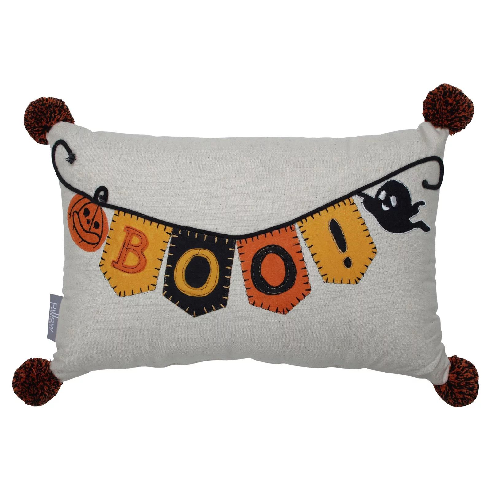 Pillow Perfect Boo Banner Halloween Rectangular Throw Pillow | Walmart (US)