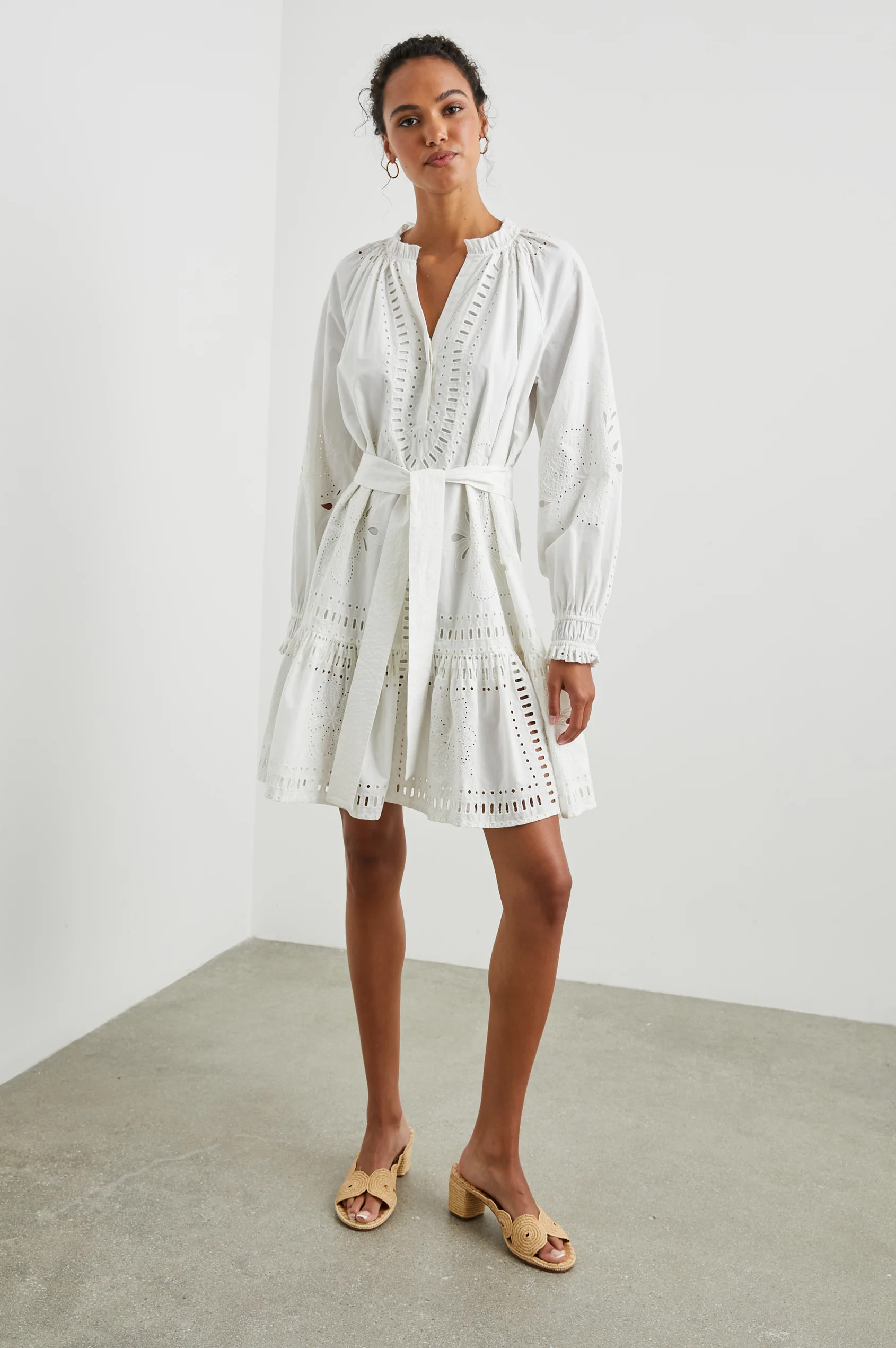SAYLOR DRESS - WHITE | Rails