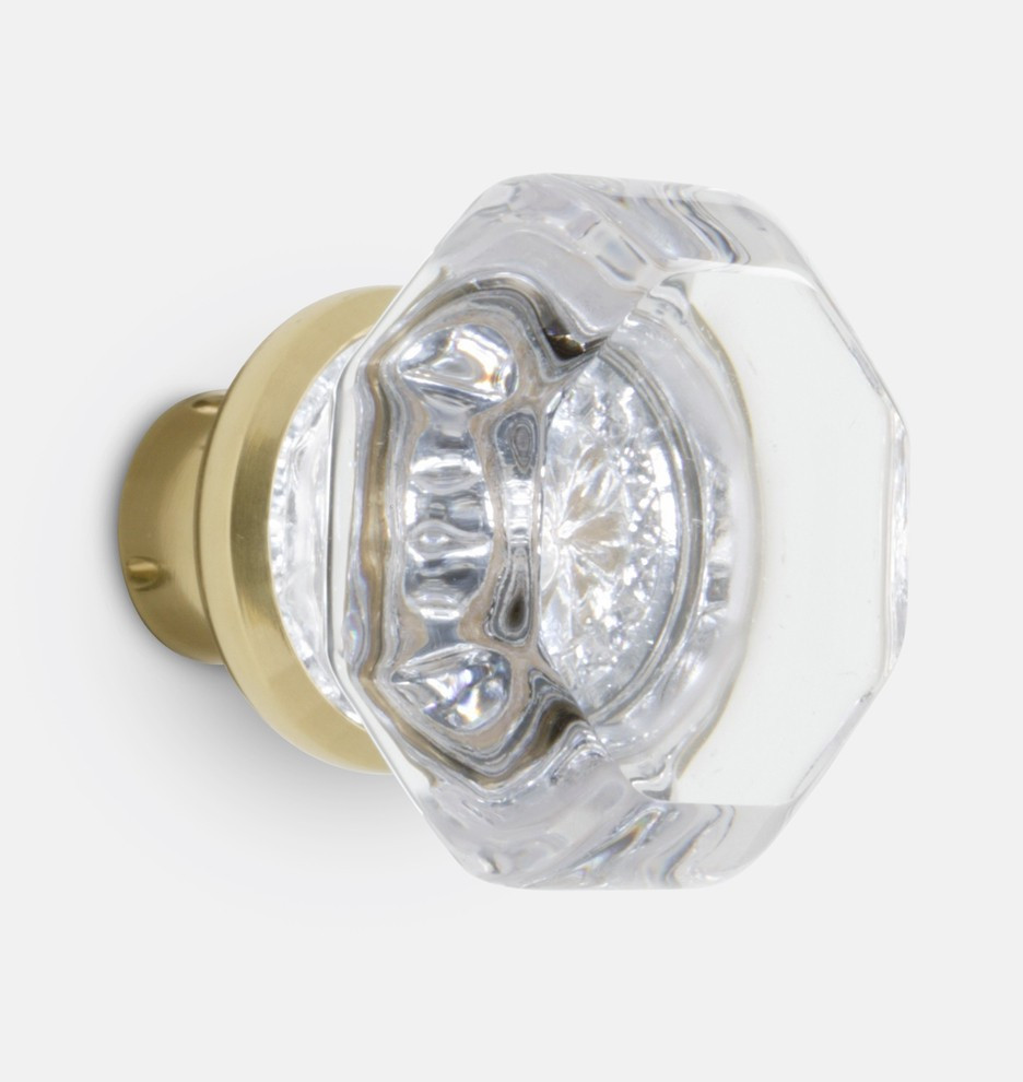 Octagon Crystal Door Knob
 | Rejuvenation | Rejuvenation