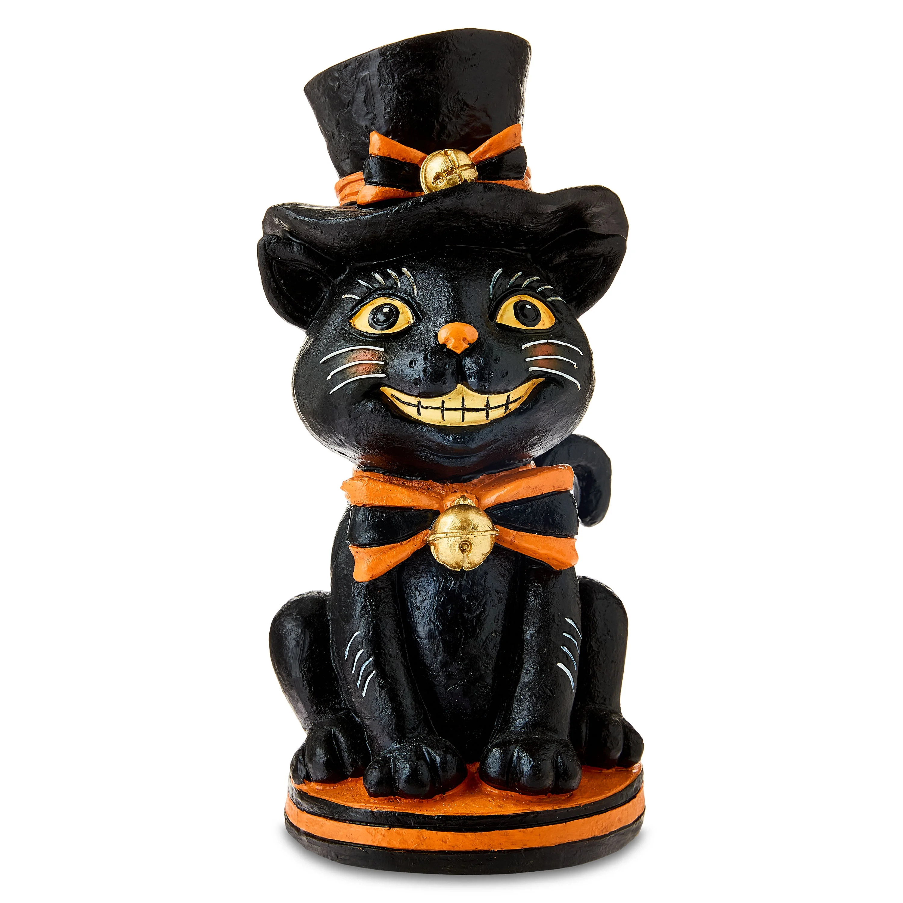 Resin Vintage Cat Tabletop Decor, Black & Orange, 10", Halloween by Way To Celebrate | Walmart (US)