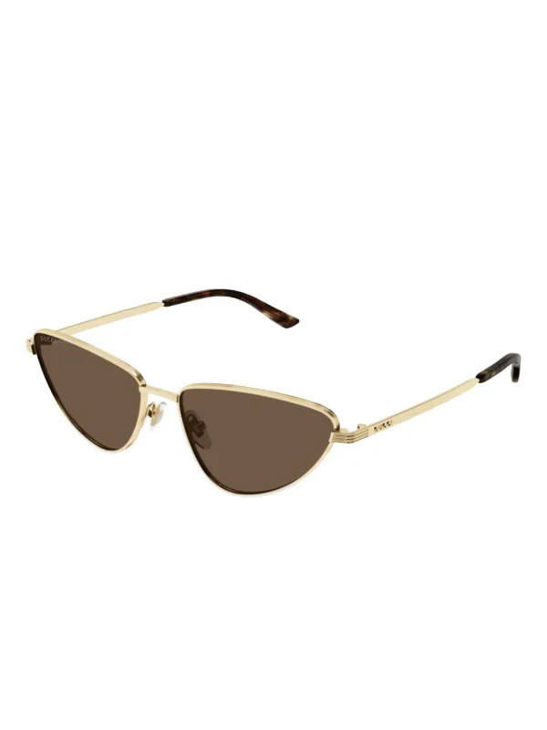 Gucci Eyewear Sonnenbrille Mit Cat-Eye-Gestell | Gold | FARFETCH DE | Farfetch Global