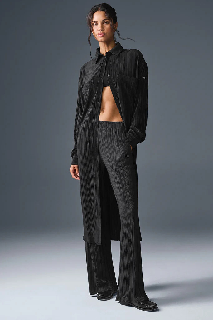Micro Plisse Shirt Dress | Alo Yoga (US)