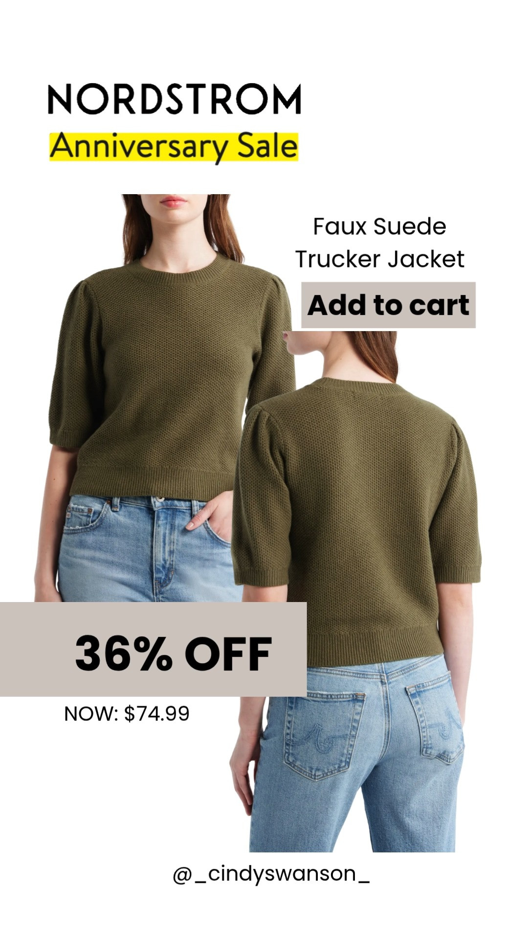 This textured knit sweater is the perfect fall staple! The puff sleeves add just the right amount of feminine detail, while the rich olive color pairs effortlessly with your favorite denim, trousers, or skirts. 

At 36% off, it's one of those timeless pieces you'll reach for season after season.

💡 LTK MADE EASY
❤️ Heart = Support my posts!
🔖 Save = Get sale & restock alerts
📋 Lists = Keep favorites organized
📲 Share = Send lists and products to a friend. Hello, Christmas List!
💬 Comment = Ask me anything about these finds. :-) 

 #LTKootd #LTKOver40 #LTKSaleAlert