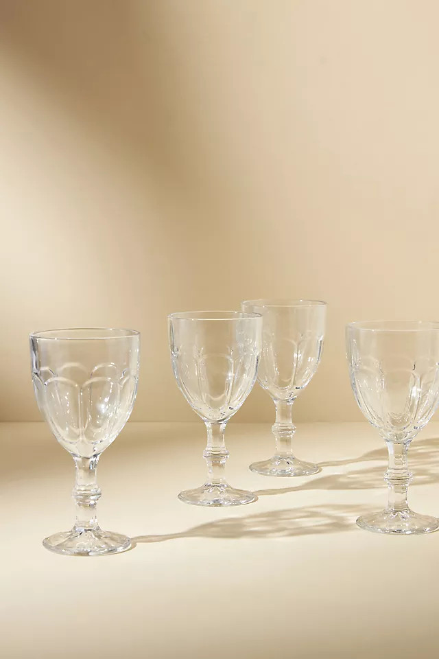 Louise Wine Glasses, Set of 4 | Anthropologie (US)