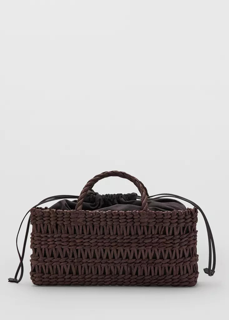 Medium natural-fiber tote bag | Mango (US/MX/AU)