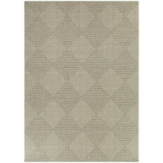 Chasewood Cream 7 ft. x 9 ft. Geometric Indoor/Outdoor Area Rug | The Home Depot
