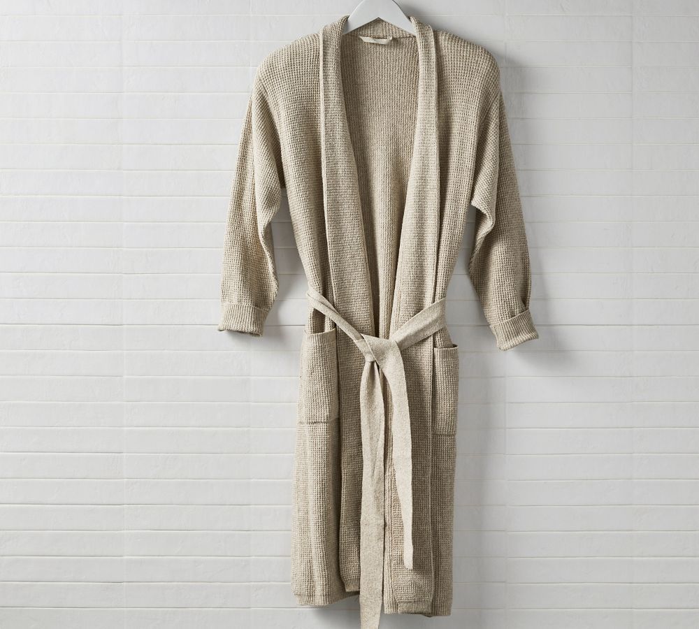 Cozy Thermal Sweater Robe | Pottery Barn (US)