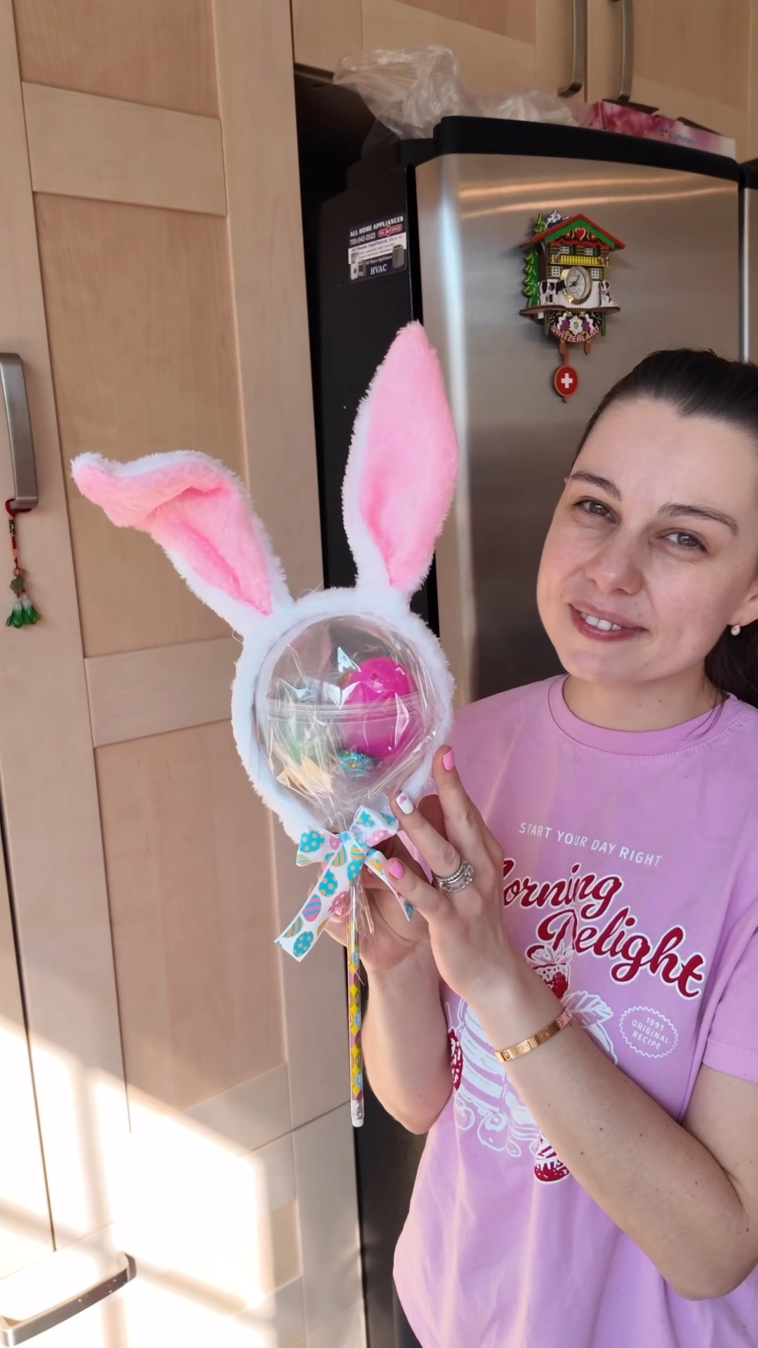 If you need Easter basket stuffer gifts for kids, classmates, or party favors… this is such a cute gift find! 🐣💛
This Easter gift set includes everything you need to make adorable giant lollipop gifts:
✔ Easter pencils
✔ Bunny & eggshell cards
✔ Bunny headbands
✔ Gift bags & ribbons
✔ Plastic balls for filling
Perfect for:
🐰 Easter egg hunts
🎉 Party favors
🏫 Classroom gift exchanges
Everything comes ready to assemble so you can create fun Easter surprises for kids. 
All you need to do is add small prefilled Easter eggs inside the plastic balls to complete the gift! 🥚✨

#LTKKids #LTKSeasonal #LTKBaby