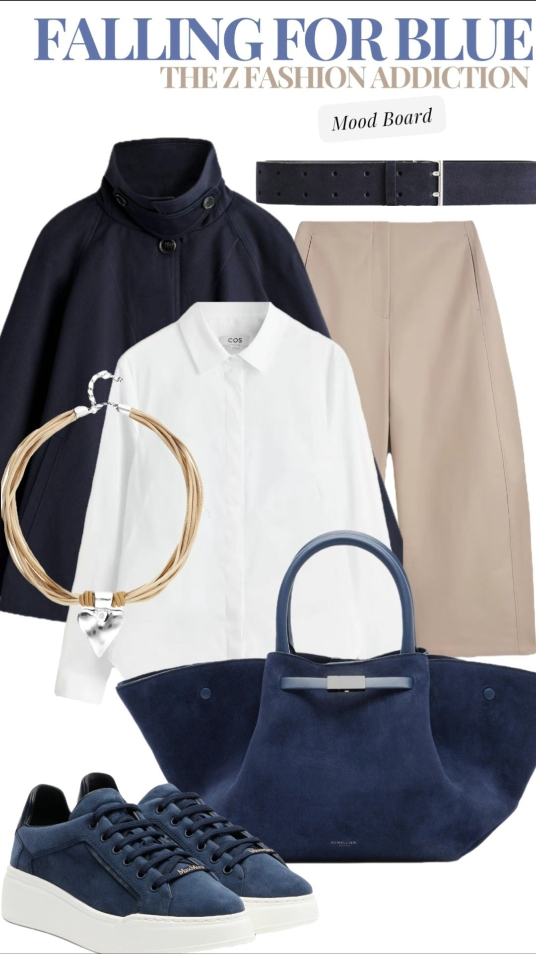 Falling for blue 💙 Onee of the best, chic color combos, blue, beige, and white. Simple basics such as a white classic shirt and beige trousers will complement and complete your look.#outfitoftheday #styleinspo #whattowear #outfitinspiration #styleinspiration .....Flat shoes sneaker styling guide effortless chic elegant outfit inspiration office work wear what to wear tomorrow today fashion look ideas jewelry shop ltk confidence must haves

#LTKstyletip #LTKbag #LTKshoes