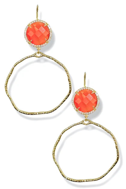 Virtue We Found Hope Tangerine Earrings | The Willow Tree