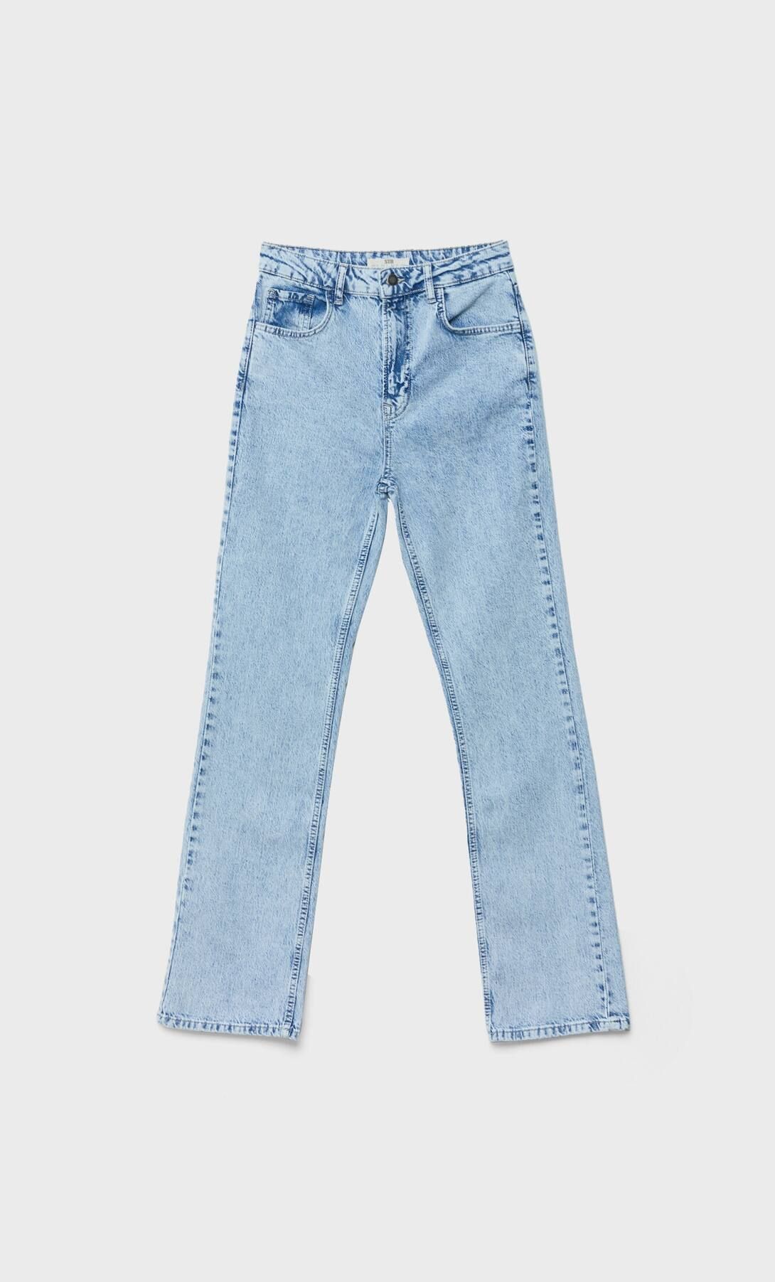 Straight comfort fit jeans - Women's fashion | Stradivarius United Kingdom | Stradivarius (UK)