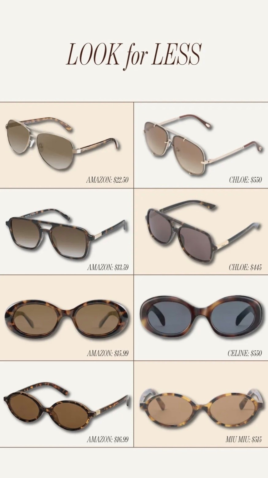 Amazon sunglasses look for less ✨

#LTKdayinmylife #LTKgrwm #LTKSeasonal