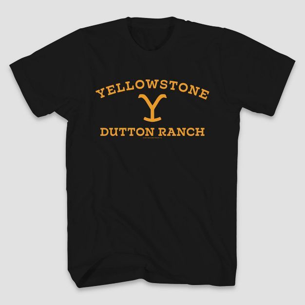 Men's Yellowstone Short Sleeve Graphic T-Shirt - Black | Target