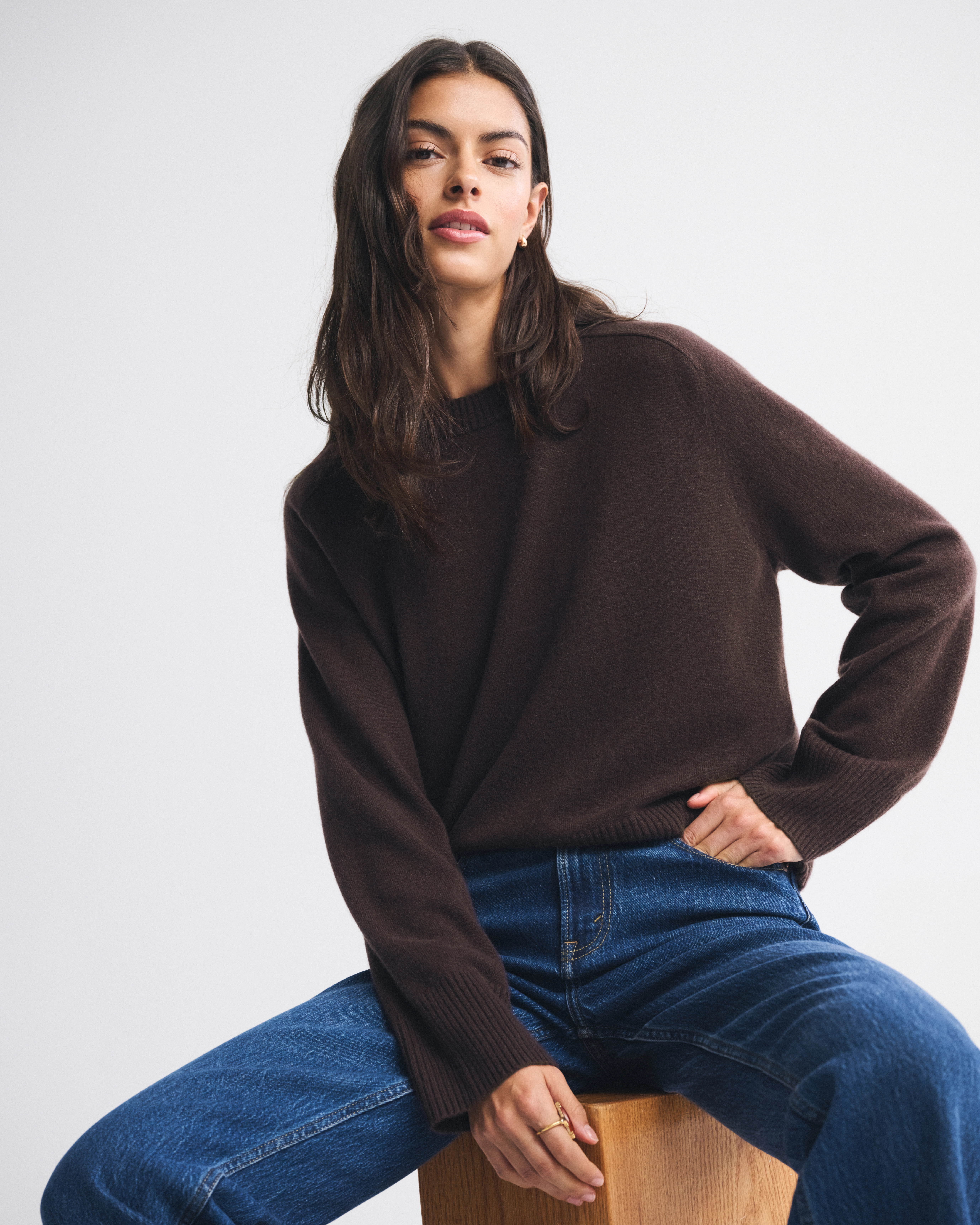 The A&F Madeline Cashmere Crew Sweater | Abercrombie & Fitch (US)