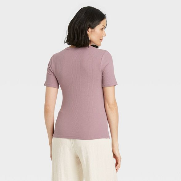 Women's Short Sleeve Rib T-Shirt - A New Day™ | Target