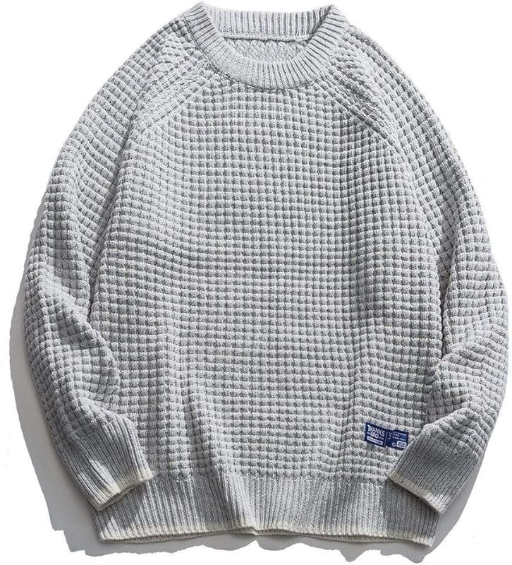 Aelfric Eden Mens Vintage Oversized Sweater Y2k Aesthetic Crewneck Womens Knit Sweaters Unisex St... | Amazon (US)