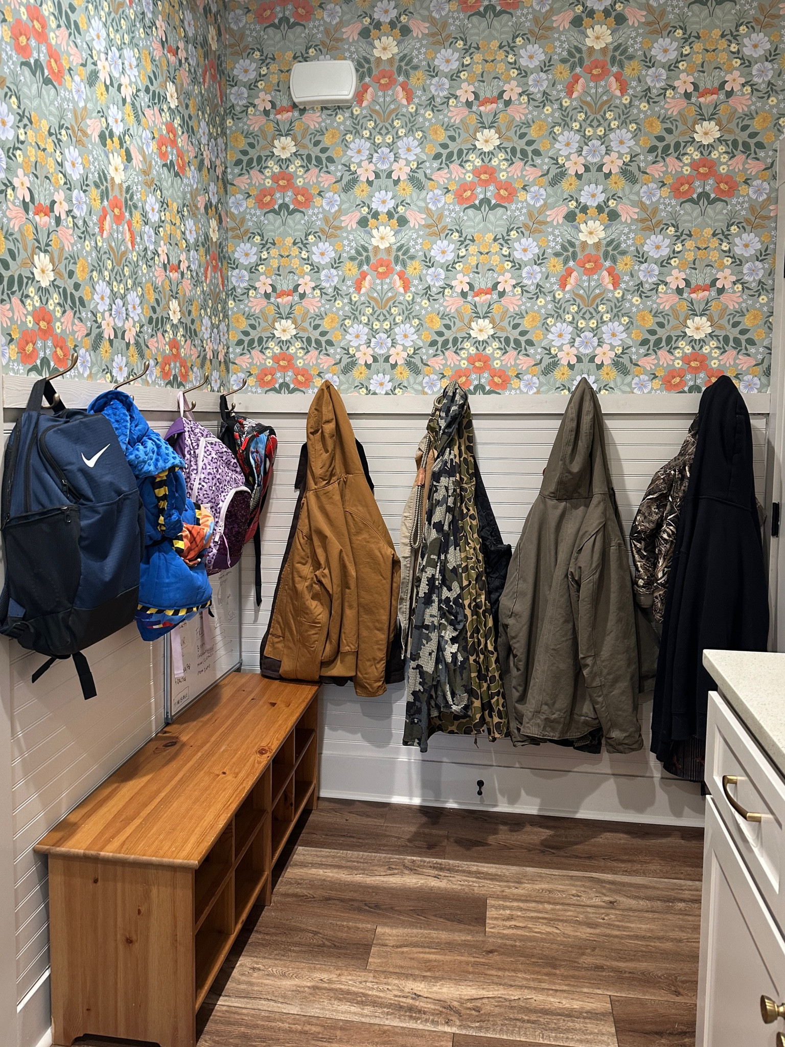 Easy peel and stick floral wallpaper! 

#LTKHome