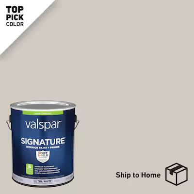 Valspar Signature Satin Agreeable Gray Hgsw3467 Interior Paint (1-Gallon) Lowes.com | Lowe's